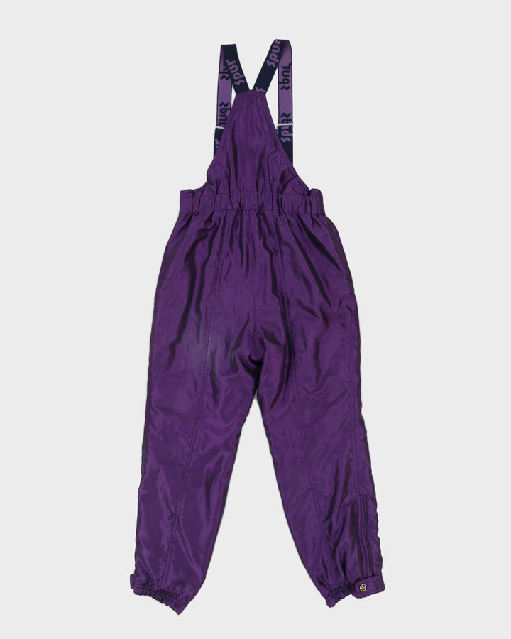 Vintage 90s Spur Purple Salopettes - XL