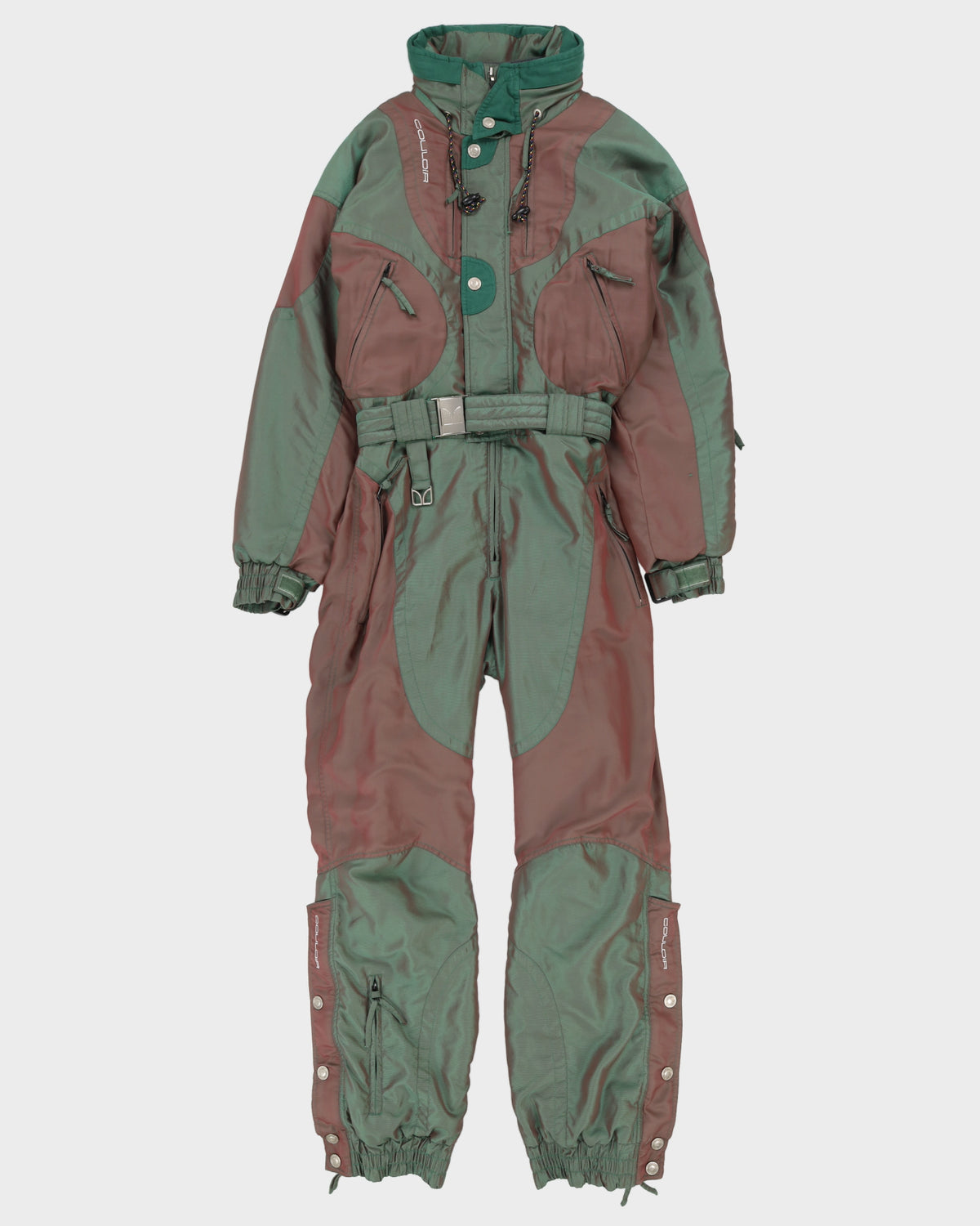 Vintage 90s Couloir Phosphorescence Green Ski Suit - M