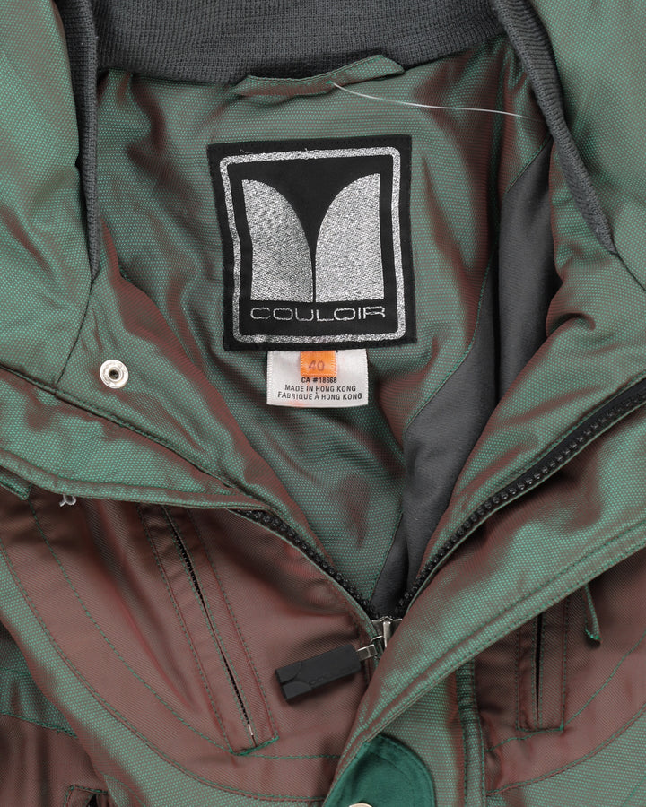 Vintage 90s Couloir Phosphorescence Green Ski Suit - M