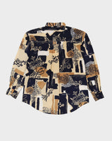 Vintage 90s Oversized Abstract Print Shirt - L