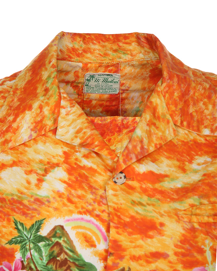 Vintage 70s Ui Maikai Hawaiian Cotton Shirt - M/L