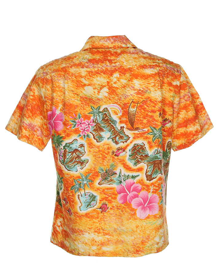 Vintage 70s Ui Maikai Hawaiian Cotton Shirt - M/L