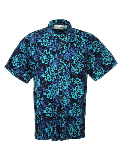 Batik Cotton Blue Shirt - XL