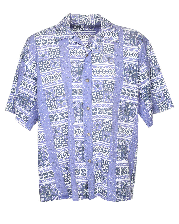 Batik Print Summer Shirt - XXL