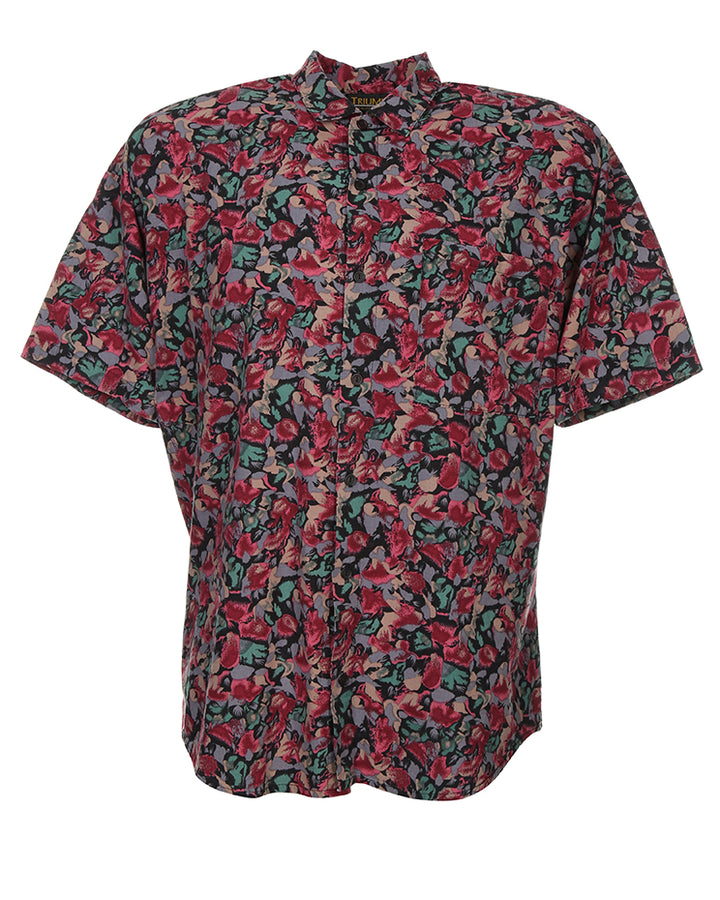 Vintage Triumph abstract print short sleeve shirt - M