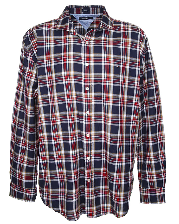 Tommy Hilfiger Logo Checked Shirt - XL