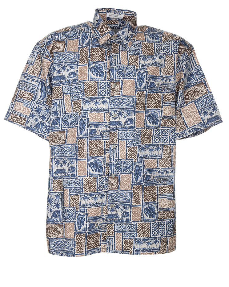 Pierre Cardin fish print short sleeve shirt - M