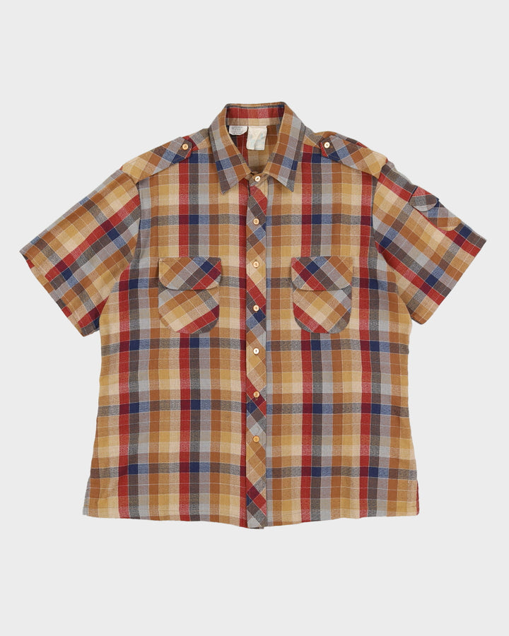 Vintage 80's Short Sleeve Shirt - XL