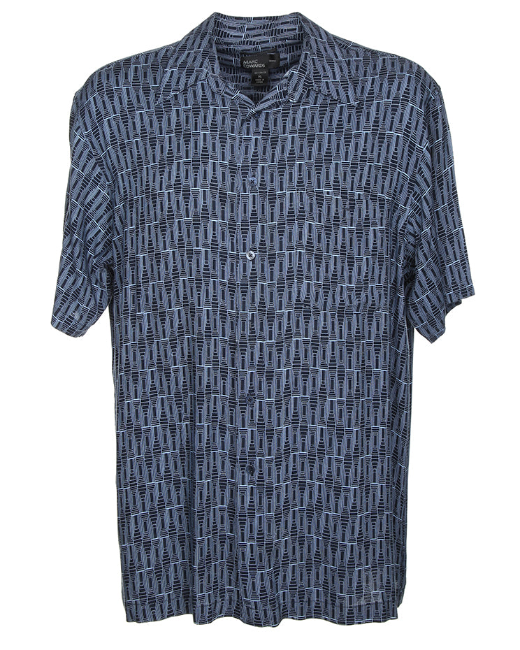 Patterned Short Sleeve Shirt - XL