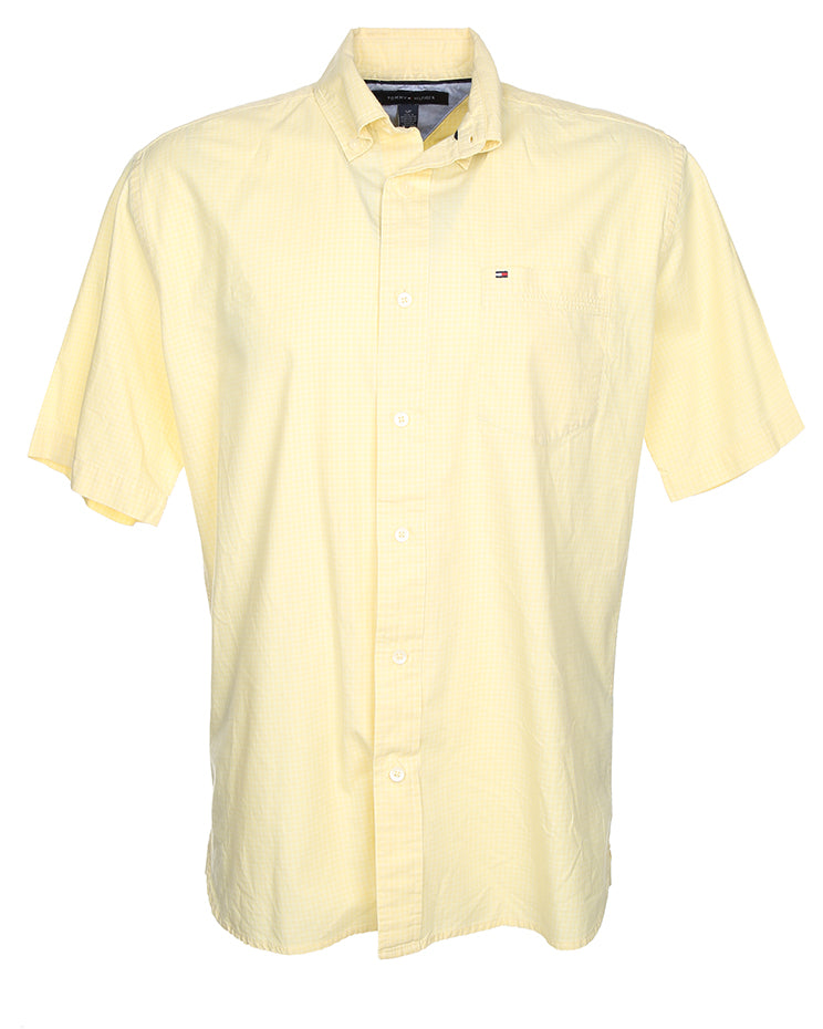 Vintage Tommy Hilfiger plain short sleeve shirt - XL