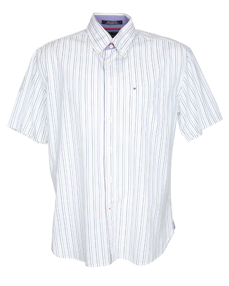 Tommy Hilfiger stripe short sleeve shirt - XL