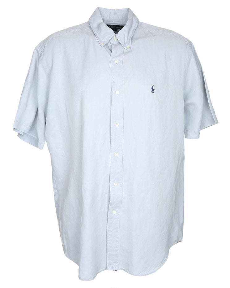 Vintage Ralph Lauren silk short sleeve shirt - L
