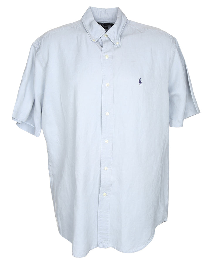 Vintage Ralph Lauren silk short sleeve shirt - L