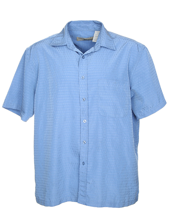 Vintage Short Sleeve Plain Shirt - XL