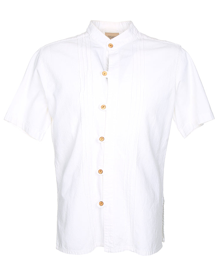 Vintage Short Sleeve Plain Shirt - S