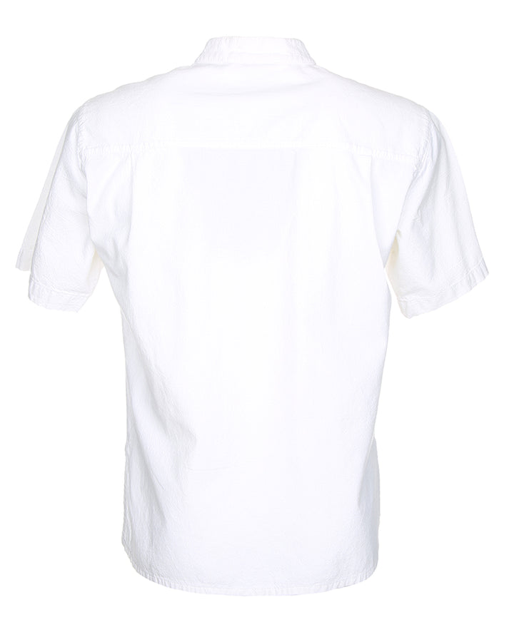 Vintage Short Sleeve Plain Shirt - S