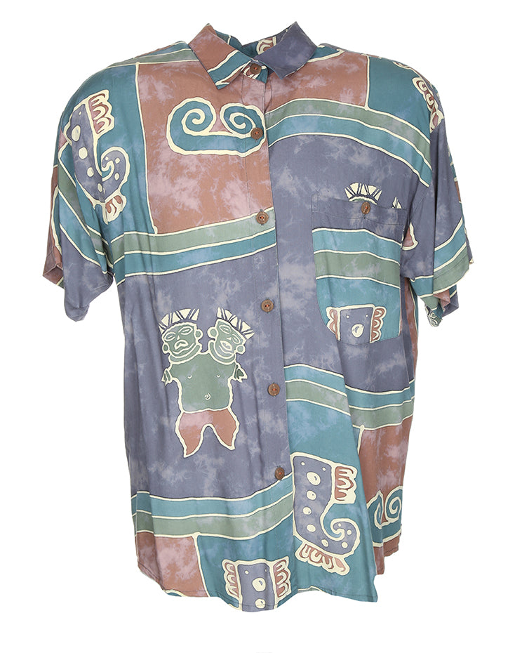 Asian Creations Patterned Shirt - XL