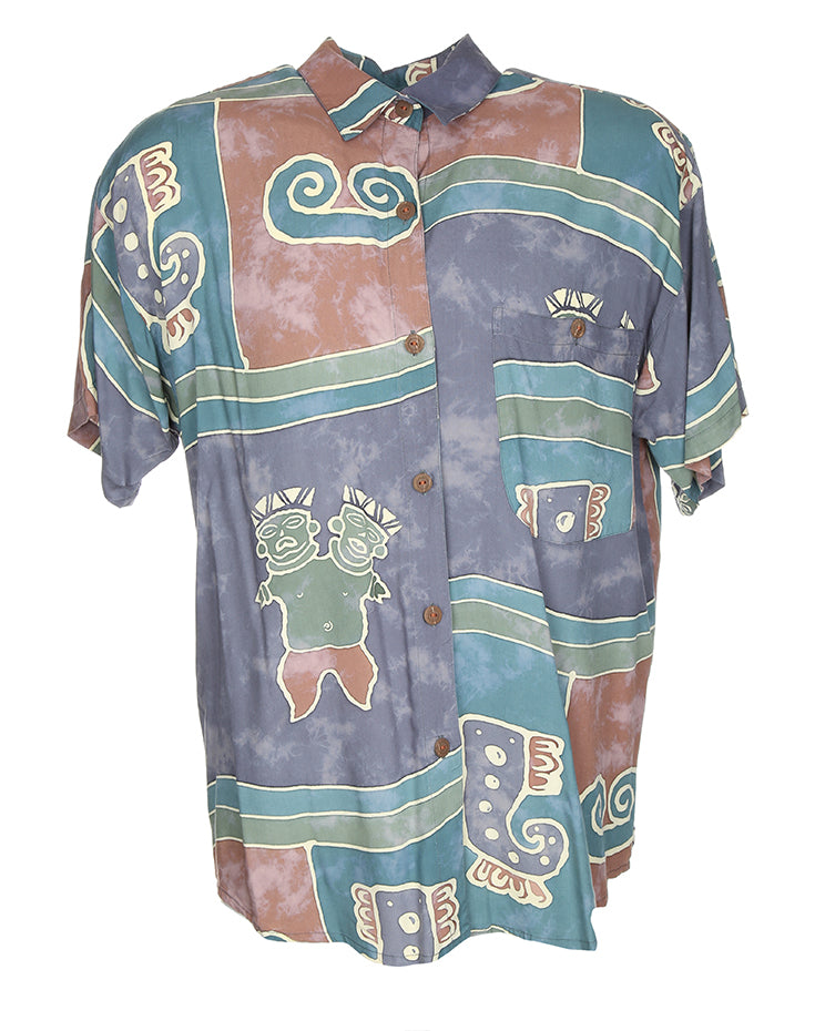 Asian Creations Patterned Shirt - XL