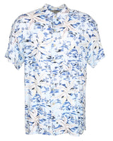 Hawaiian Flower Print Sea Shirt - XL