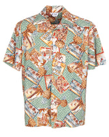Vintage Malihini Hawaii card print Hawaiian shirt - XXL