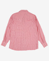 Vintage western red pin check shirt - l