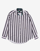 tommy hilfiger blue white pencil stripe shirt - xl