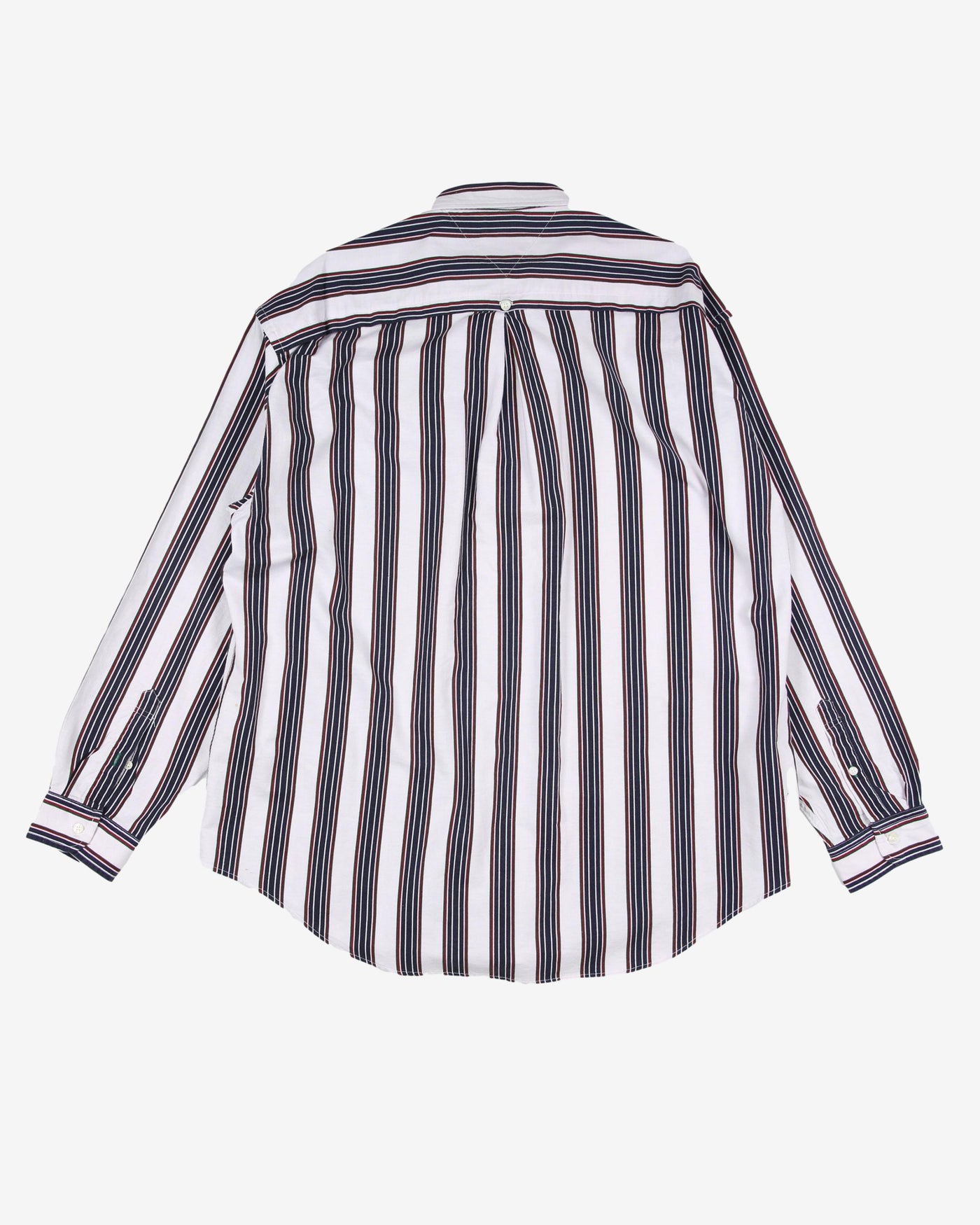 tommy hilfiger blue white pencil stripe shirt - xl