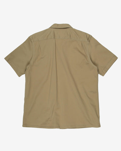 Levi's khaki skateboarding collection short sleeve shirt - M