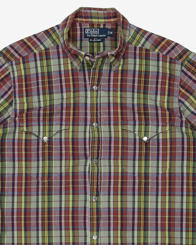Ralph Lauren western style short sleeve shirt - M