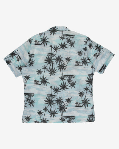 Palm tree patterned hawaiian shirt - M