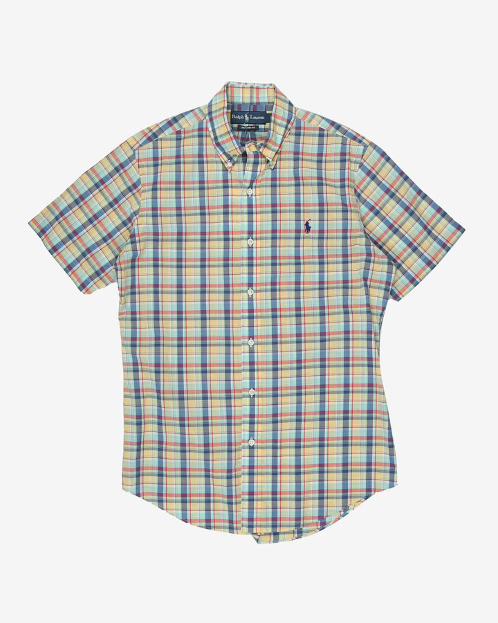 Ralph Lauren checked short sleeve shirt - S