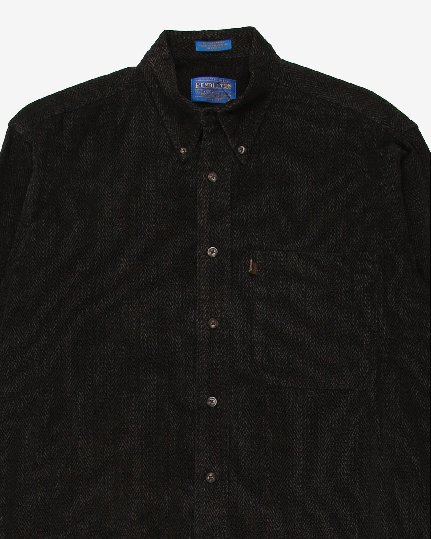 Pendleton brown pattern cord shirt - L