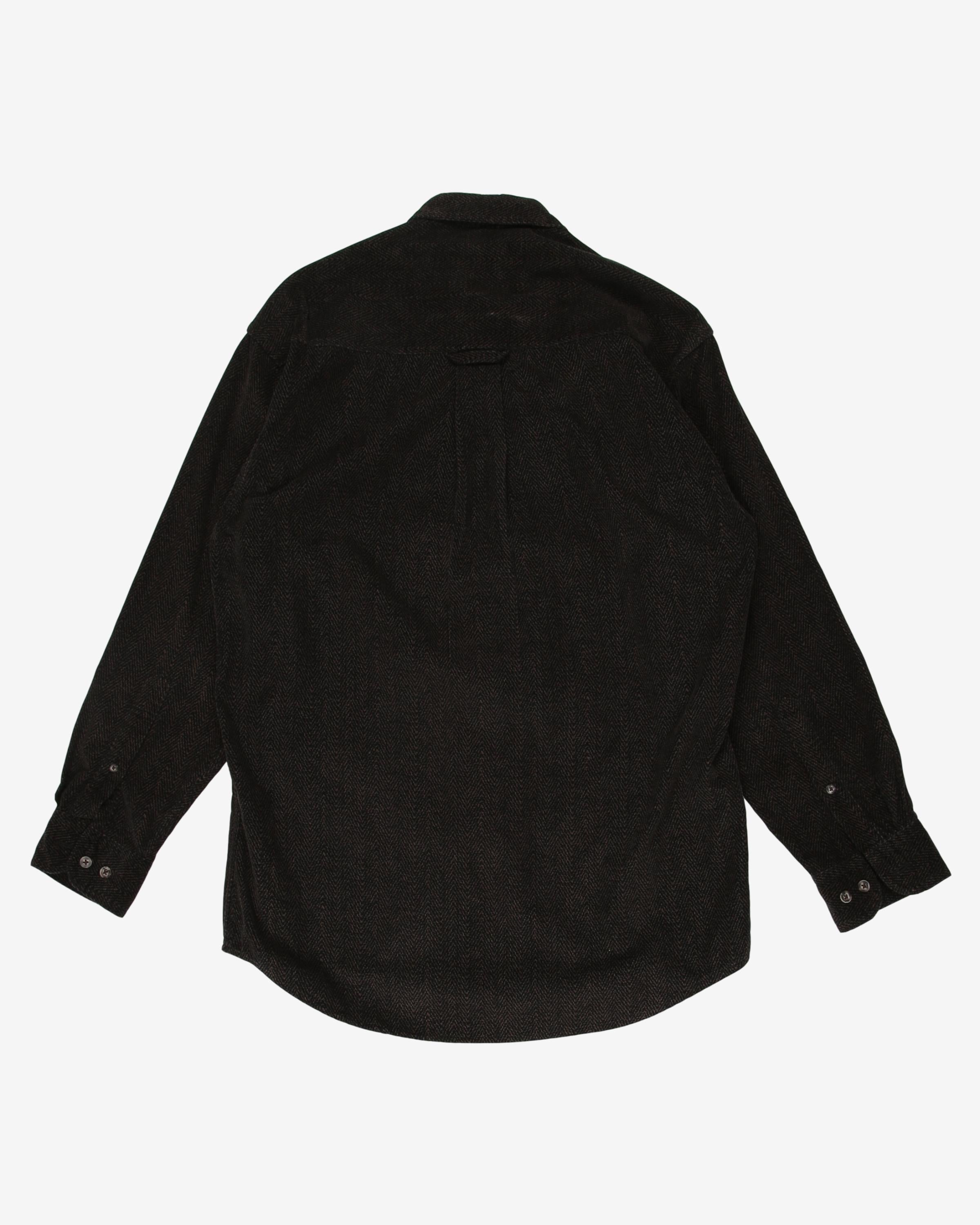 Pendleton brown pattern cord shirt - L