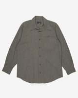 armani jeans grey plain shirt - l