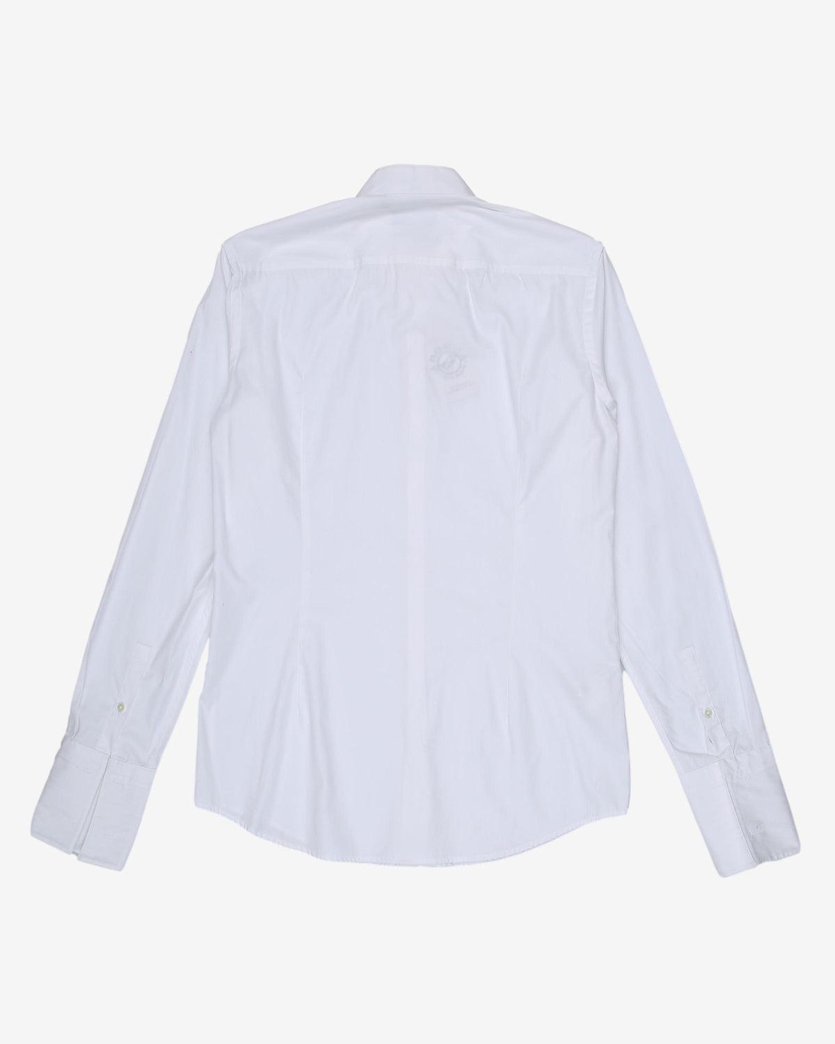 hugo boss white slim fit plain shirt - m