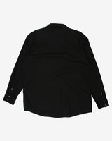 roper black badges workwear shirt - xxl