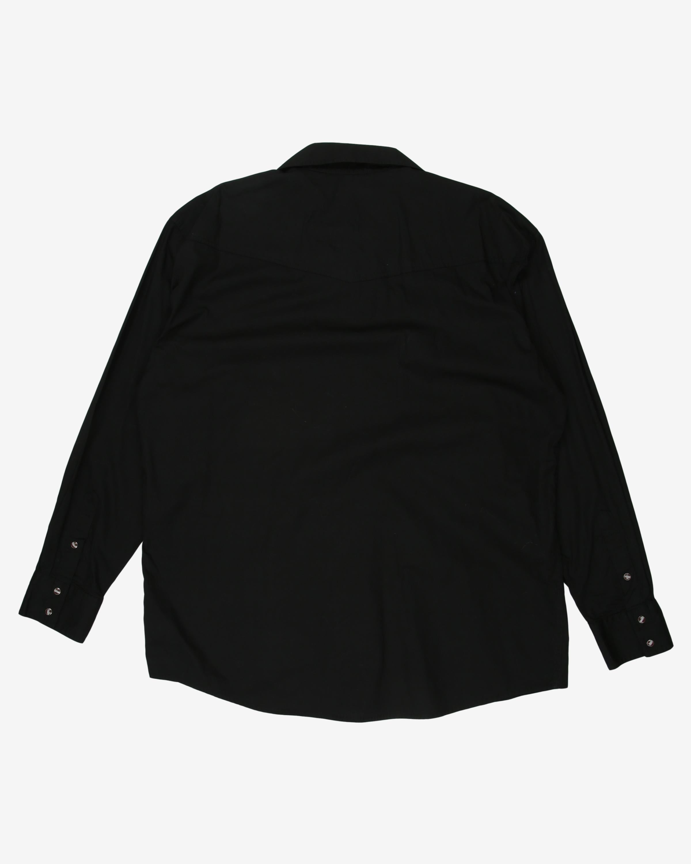 roper black badges workwear shirt - xxl