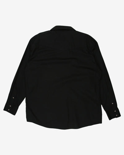 roper black badges workwear shirt - xxl