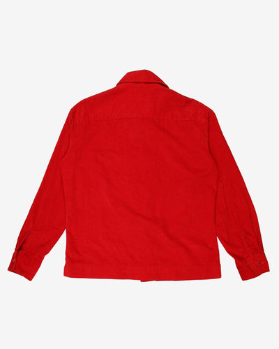 Red 70s Lancer California Button Up Shirt - L