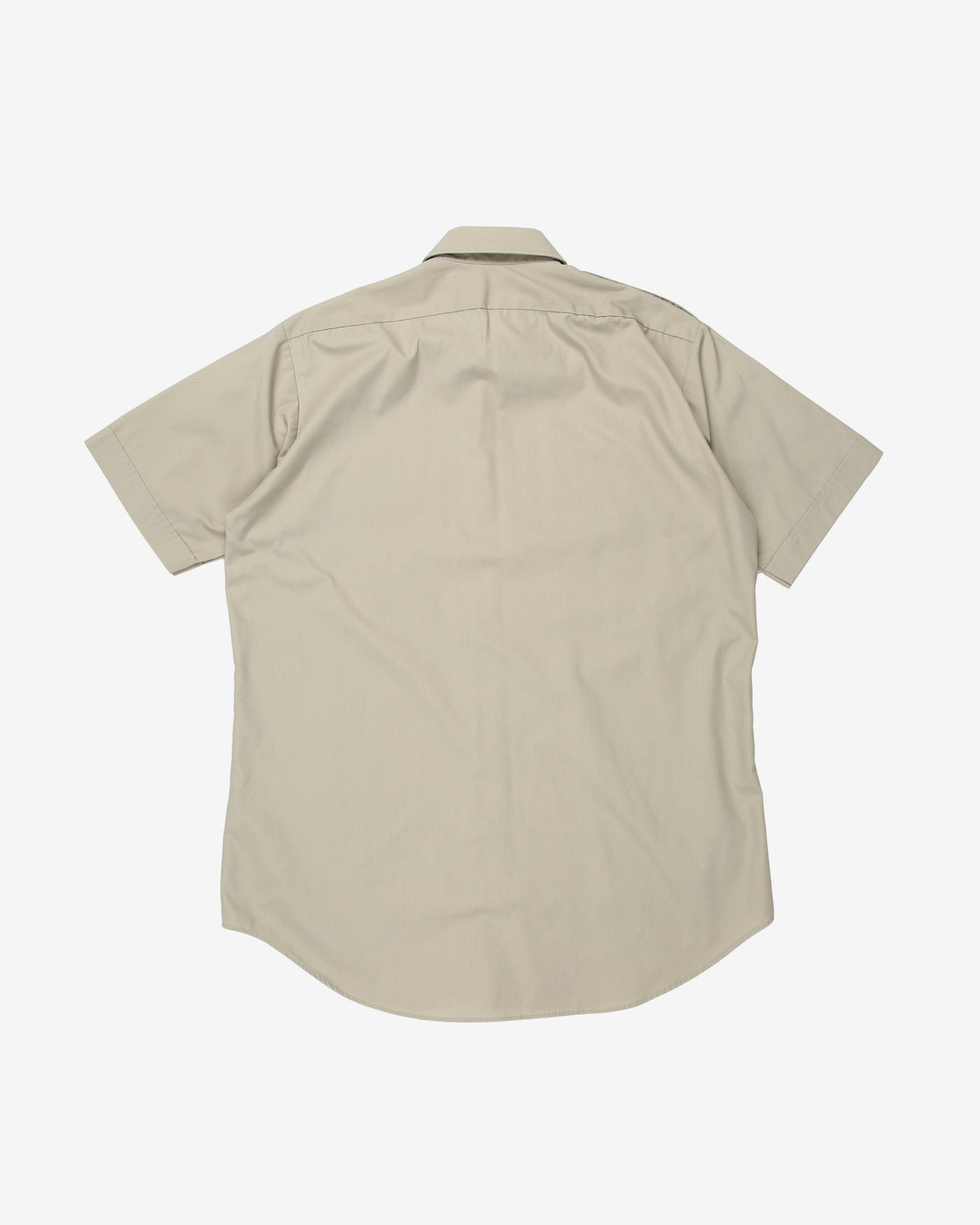 Khaki short sleeve work shirt - M