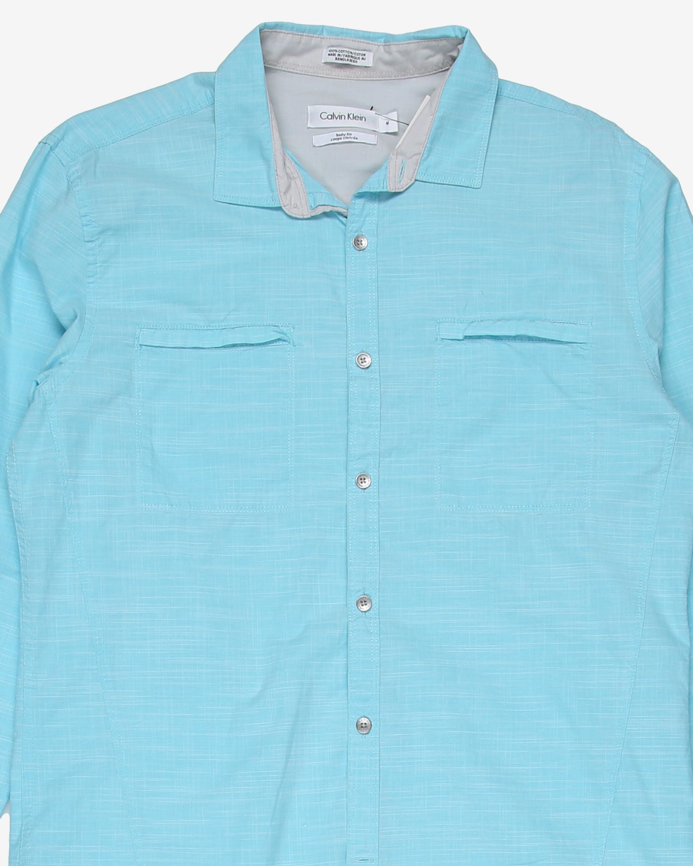 Calvin Klein Blue Button Up Shirt - M