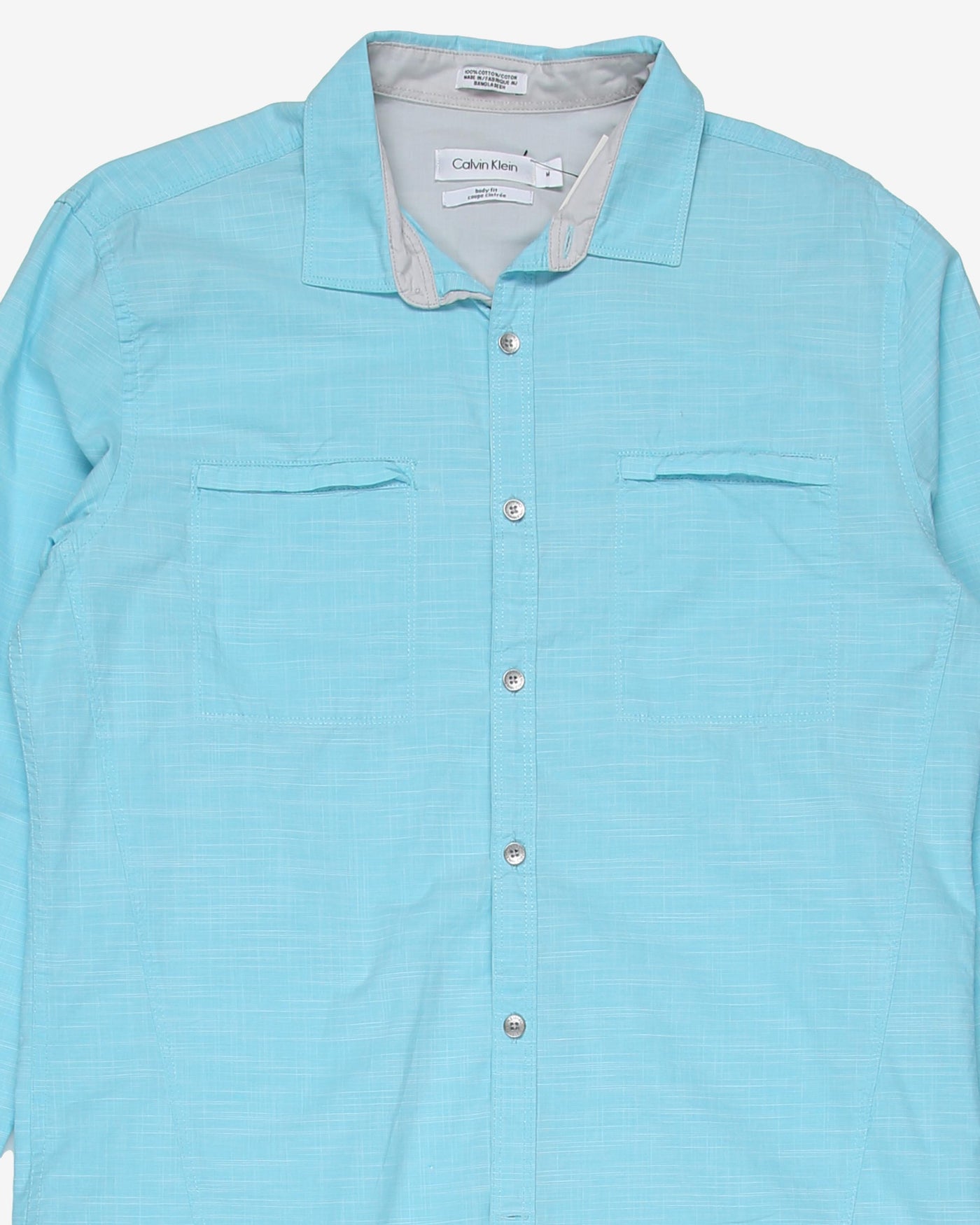 Calvin Klein Blue Button Up Shirt - M