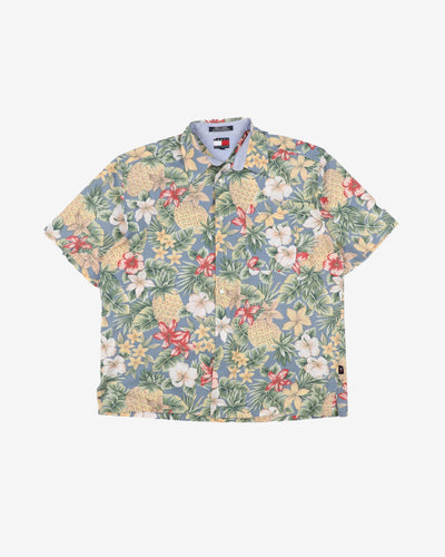 Tommy Hilfiger hawaiian style shirt - L / XL