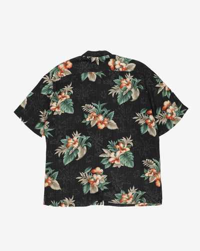 Vintage Moda Campia Moda Dark Hawaiian Shirt - L