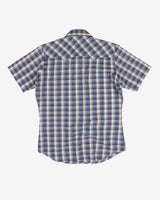 Levi's blue checked western shirt - M