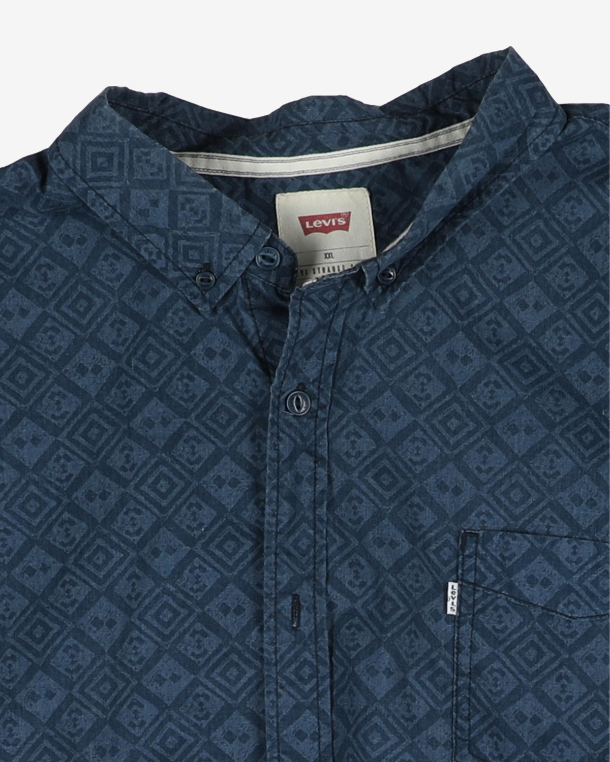 Levi's blue patterned shirt - L