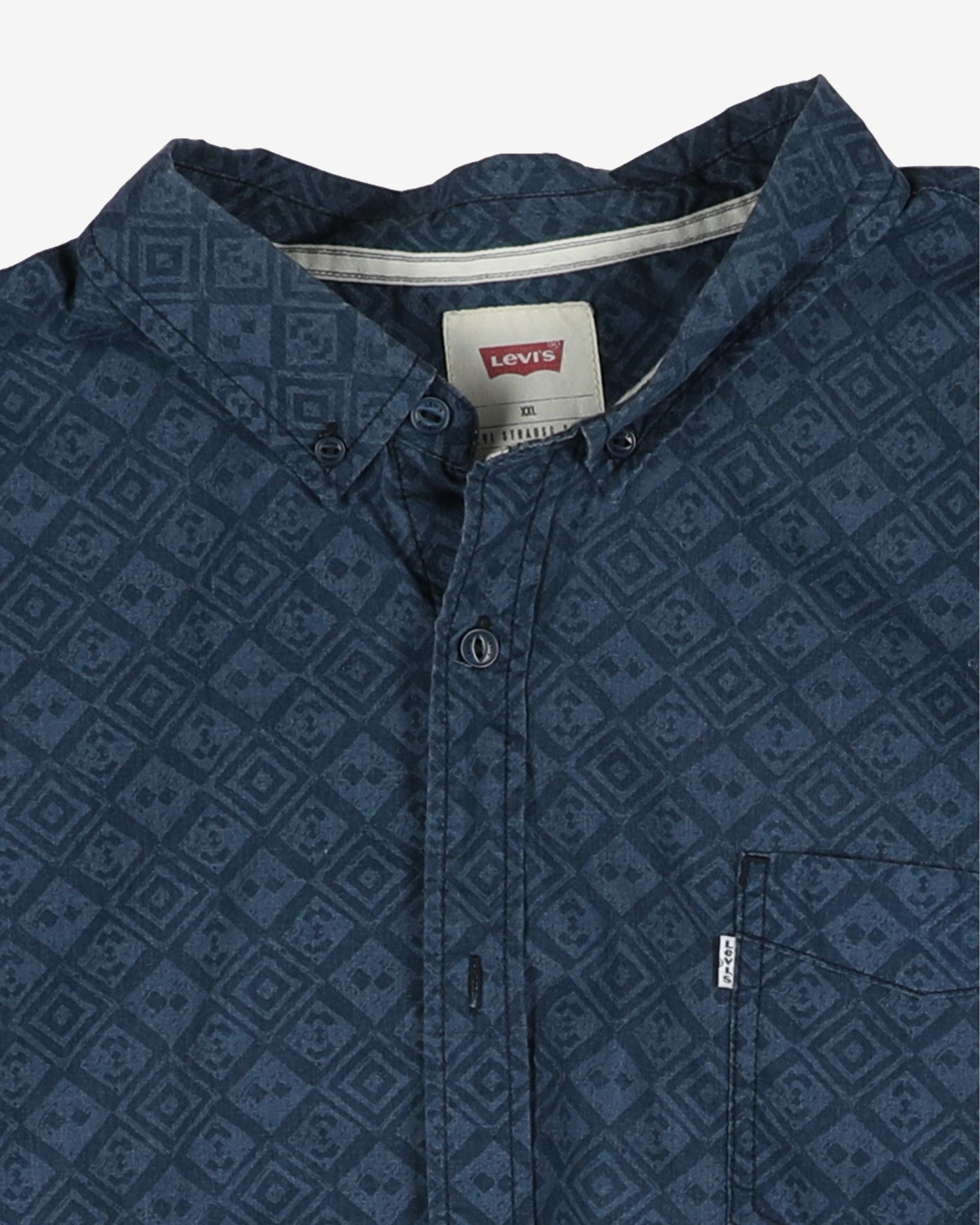 Levi's blue patterned shirt - L