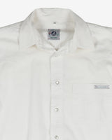 Vintage Luck Star White Short Sleeve Casual Shirt - M