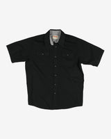 Wrangler Authentics Black Short-Sleeve Work Shirt - M