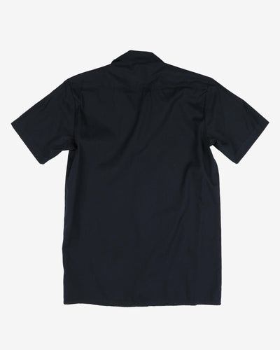 Genuine Dickies Navy Short-Sleeve Work Shirt - S